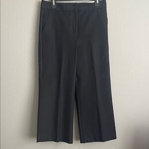 NWT Ann Taylor Classic Black Cropped Wide Leg Pants